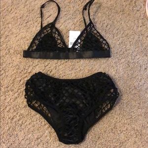 Black Netted Swimsuit